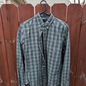 J. Crew Green Checkered Men's Shirt